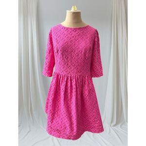 Lilly Pulitzer PB Pink XO Lace Zip Back Dress / NWT / SZ: 14